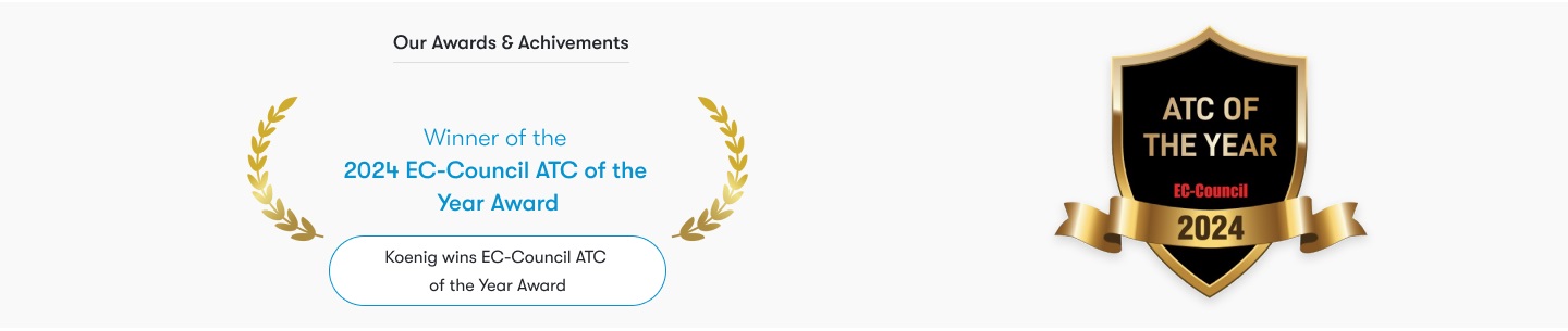 Koenig Solutions is conferred as EC-Council ATC of the Year Award - 2024